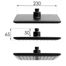 Душовий гарнітур Yoka BODO 23 BLACK черный з термостатом (BP.BODO THERM 23 BLK)