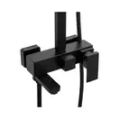 Душевой гарнитур Yoka CUBE 25 BLACK черный с изливом (BP.CUBE-25-BLK)
