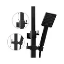 Душевой гарнитур Yoka CUBE 25 BLACK черный с изливом (BP.CUBE-25-BLK)