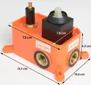 Душовий гарнітур прихованого монтажу Yoka DUAL 30 BLACK + BOX чорний (BP.DUAL30 BLK)