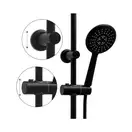 Душевой гарнитур Yoka ENZA 20 BLACK черный с термостатом (BP.ENZA20-BLK)
