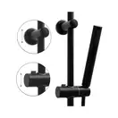 Душовий гарнітур Yoka FERRA 25 BLACK черный з термостатом (BP.FERRA THERM 25 BLK)