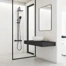 Душевой гарнитур Yoka FLOVA 20 BLACK черный с термостатом (BP.FLOVA THERM 20 BLK)