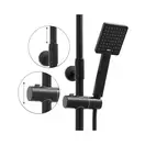 Душевой гарнитур Yoka FLOVA 20 BLACK черный с термостатом (BP.FLOVA THERM 20 BLK)