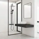 Душевой гарнитур Yoka FLOVA 25 BLACK черный с термостатом (BP.FLOVA THERM 25 BLK)