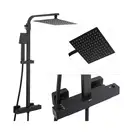 Душевой гарнитур Yoka GOBA 25 BLACK черный с термостатом (BP.GOBA-THERM-25-BLK)
