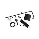 Душовий гарнітур Yoka OSLO 25 BLACK черный з полицею та краном (BP.OSLO 25 BLK)