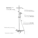 Душовий гарнітур Yoka OSLO 25 CHROM хром з полицею та краном (BP.OSLO 25 CHR)