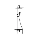 Душовий гарнітур Yoka OSLO 30 BLACK черный з полицею та краном (BP.OSLO 30 BLK)