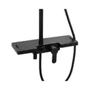 Душовий гарнітур Yoka OSLO 30 BLACK черный з полицею та краном (BP.OSLO 30 BLK)