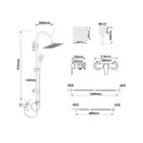 Душовий гарнітур Yoka SOMA 20 SET хром (BP.SOMA20-SET-CHR)