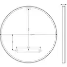 Настінне дзеркало AXOR Universal Circular, хром (42848000)