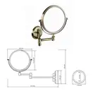 106101697 mirror Retro Дзеркало косметичне(бронза) , Bemeta (106101697)