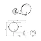 Дзеркало косметичне cosmetic bath mirror 112201522 Bemeta Чехія