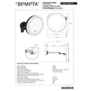 Дзеркало косметичне з підсвіткою LED (116101770), Bemeta
