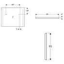 Зеркало с LED подсветкой Geberit Option 80 х h65 х 3,6 см (500.588.00.1)