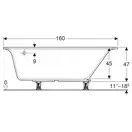 Дзеркало з LED підсвічуванням 70 х h70 см Geberit Option Basic Square  502.806.00.1