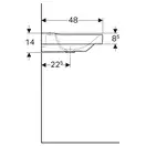 Дзеркало з LED підсвічуванням 80 х h70 см Geberit Option Basic Square  502.807.00.1