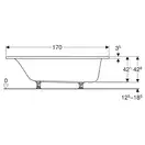 Дзеркало з LED підсвічуванням 80 х h70 см Geberit Option Basic Square  502.807.00.1