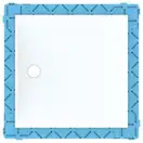 Дзеркало з LED підсвічуванням 90 х h70 см Geberit Option Basic Square  502.808.00.1