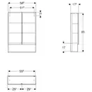 Дзеркало з LED підсвічуванням 90 х h70 см Geberit Option Basic Square  502.808.00.1