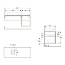 Дзеркало з LED підсвічуванням 90 х h70 см Geberit Option Basic Square  502.808.00.1