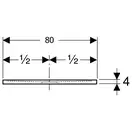 Дзеркало з LED підсвічуванням 90 х h70 см Geberit Option Basic Square  502.808.00.1