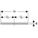 Дзеркало з LED підсвічуванням 100 х h70 см Geberit Option Basic Square  502.809.00.1