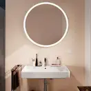 Дзеркало з підсвічуванням Ø900 мм Hansgrohe Xarita Lite S, білий матовий  54967700