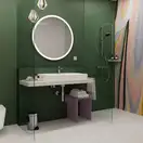 Дзеркало з підсвічуванням Ø900 мм Hansgrohe Xarita Lite S, білий матовий  54967700