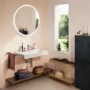 Дзеркало з підсвічуванням Ø900 мм Hansgrohe Xarita Lite S, білий матовий  54967700