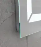Дзеркало Mixxus LIGHT MR01-80x60 з Led Touch, Anti-fog, димером, регулятором яскравості, годинником (MI5998)