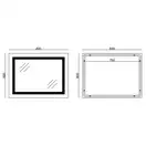 Дзеркало Mixxus TALL MR08-80x60-Reverse з Led Touch, Anti-fog, димером, регулятором яскравості (MI6 (MI6659)