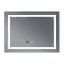 Дзеркало Mixxus WARM MR02-80x60-CASE з Led Touch, Anti-fog, димером, регулятором яскравості, годинн (MI6671)
