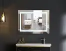 Дзеркало Mixxus WARM MR12-90x70-Reverse з Led Touch, Anti-fog, димером, регулятором яскравості (MI6 (MI6675)