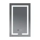 Дзеркало Mixxus HARD MR06-60x80 з Led Touch, Anti-fog, димером, регулятором яскравості, годинником (MI6929)