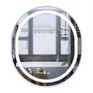 Дзеркало Mixxus Premium ELLIPSE MV05-80x70-Reverse WHITE з Led Touch, Anti-fog, димером (3-6,5kK) ( (MP6645)