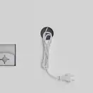 Дзеркало Mixxus Premium ELLIPSE MV05-80x70-Reverse WHITE з Led Touch, Anti-fog, димером (3-6,5kK) ( (MP6645)