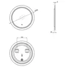 Зеркало Qtap Jay R780 с LED-подсветкой QT0778250378W
