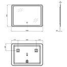 Зеркало Qtap Leo 1000х700 с LED-подсветкой QT1178141870100W