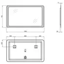 Зеркало Qtap Leo 1200х700 с LED-подсветкой QT1178141870120W