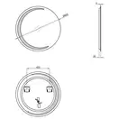 Зеркало Qtap Robin R830 с LED-подсветкой QT13782601W