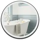 Зеркало Qtap Robin R600 Black с LED-подсветкой и антизапотеванием QT13786501B