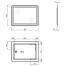 Зеркало Qtap Swan 600x800 с LED-подсветкой, Reverse QT167814146080W