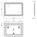 Зеркало Qtap Swan 1000х700 с LED-подсветкой QT1678141470100W