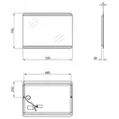 Зеркало Qtap Tern 500х700 с LED-подсветкой QT177812085070W