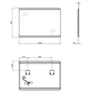 Зеркало Qtap Tern 1000х700 с LED-подсветкой QT1778120870100W