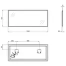 Зеркало Qtap Tern 1200x500 с LED-подсветкой QT1778140450120W