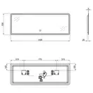 Зеркало Qtap Tern 1400x500 с LED-подсветкой, Bluetooth QT1778142750140WB