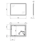 Зеркало Qtap Tern 600x800 с LED-подсветкой, Reverse QT177814276080W